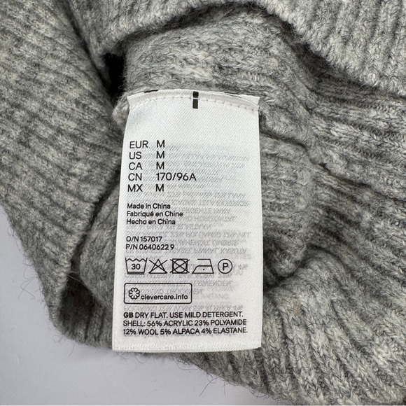 Divided by H&M women’s sz M wool/alpaca blend free people inspired contemporary - Picture 4 of 6